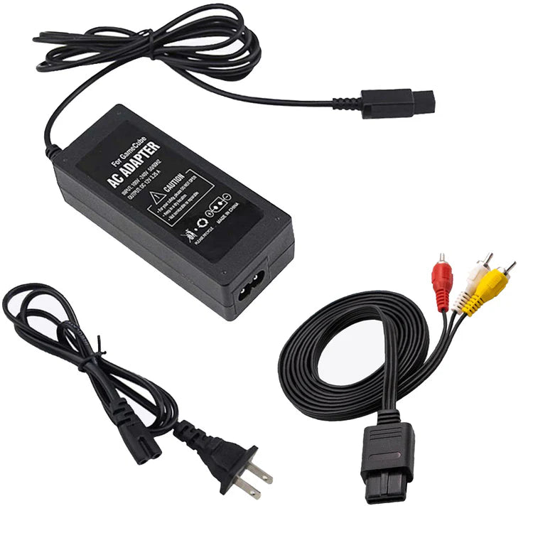 Nintendo Gamecube Power and AV Cable Bundle (XYAB)
