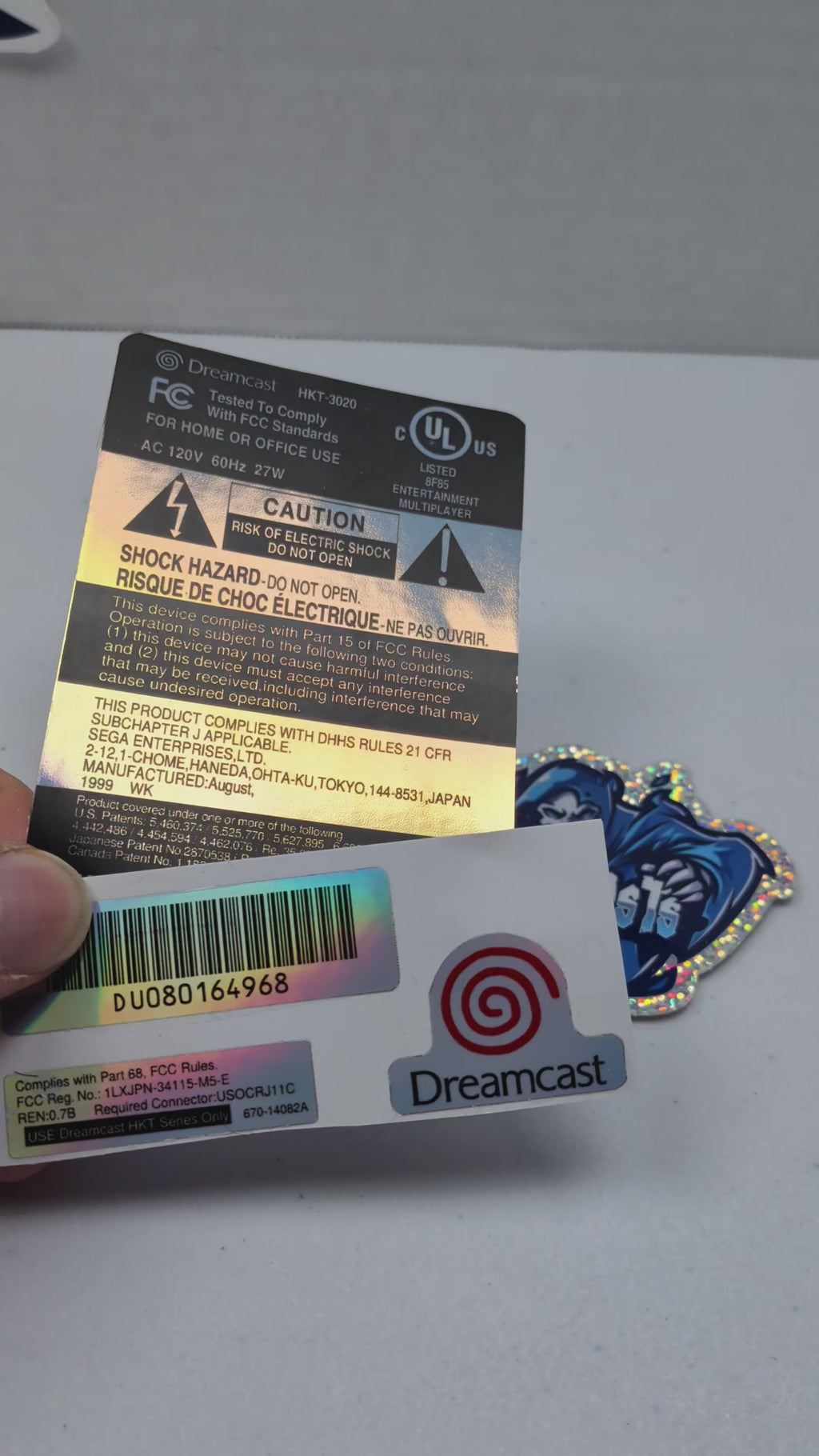 Sega Dreamcast Replacement Labels Label