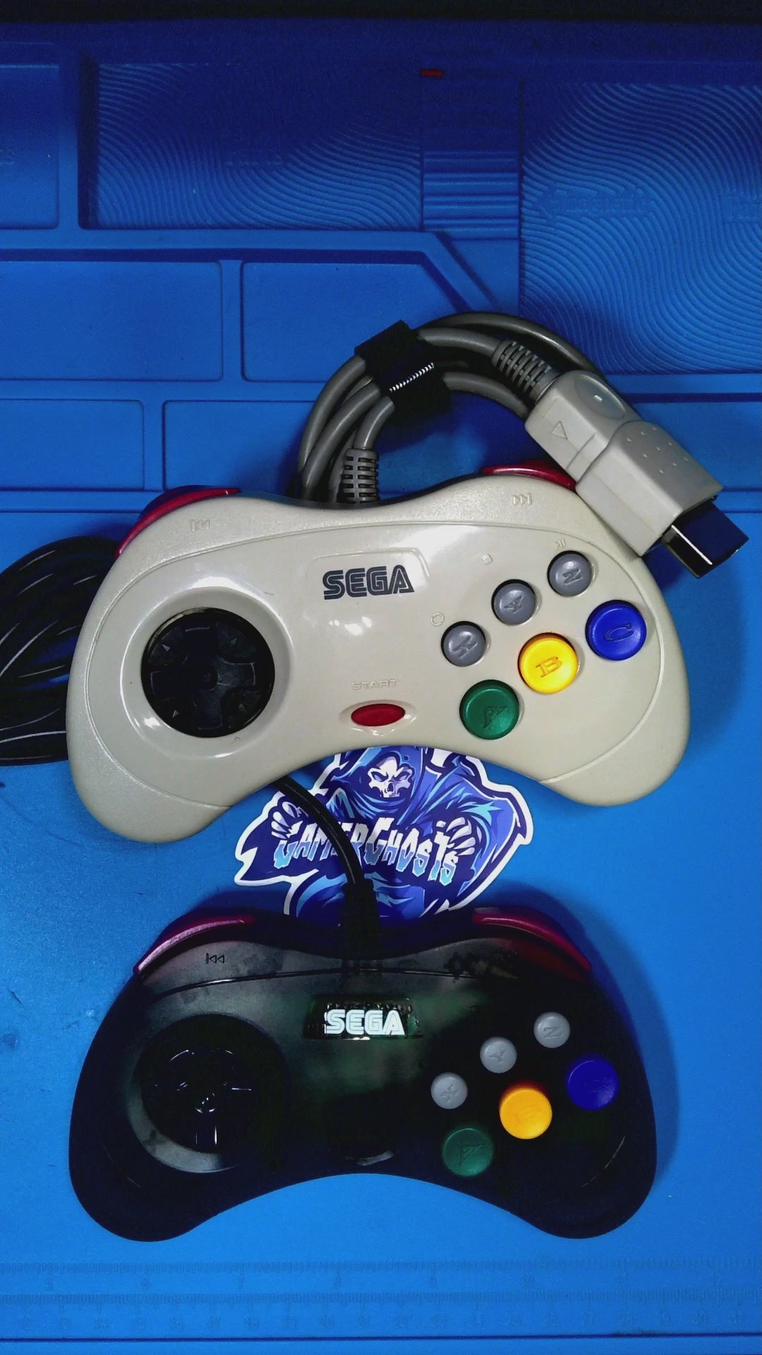 Sega Saturn Controller - Transparent Black - Cool Pad - Third Party