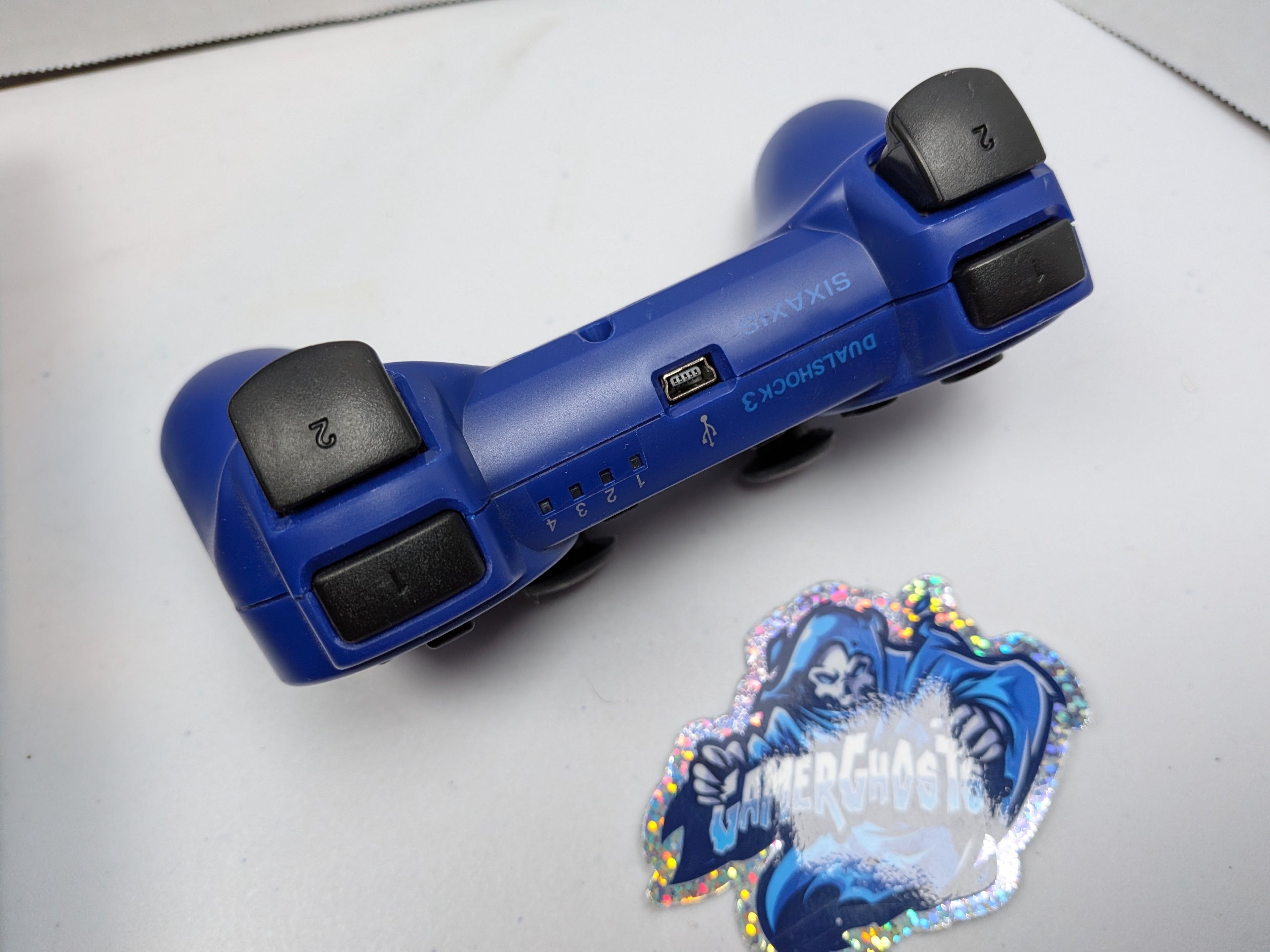 Sony PlayStation 3 PS3 Super Slim Console - w/Blue Controller + Power