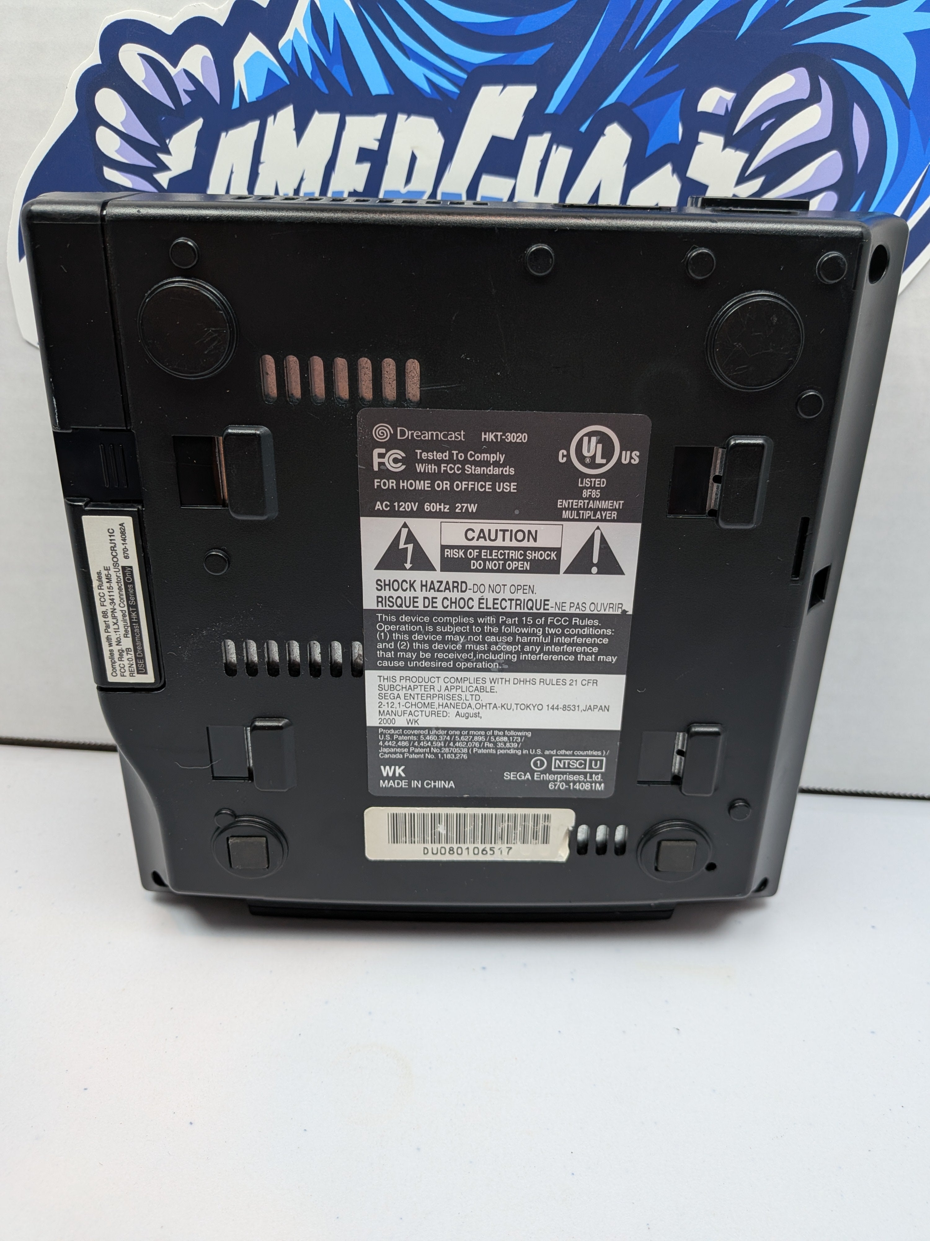 Sega Dreamcast Console Bundle - Sega Sports Black - USB C Power - Noctua Fan - PicoPSU - OEM Controller