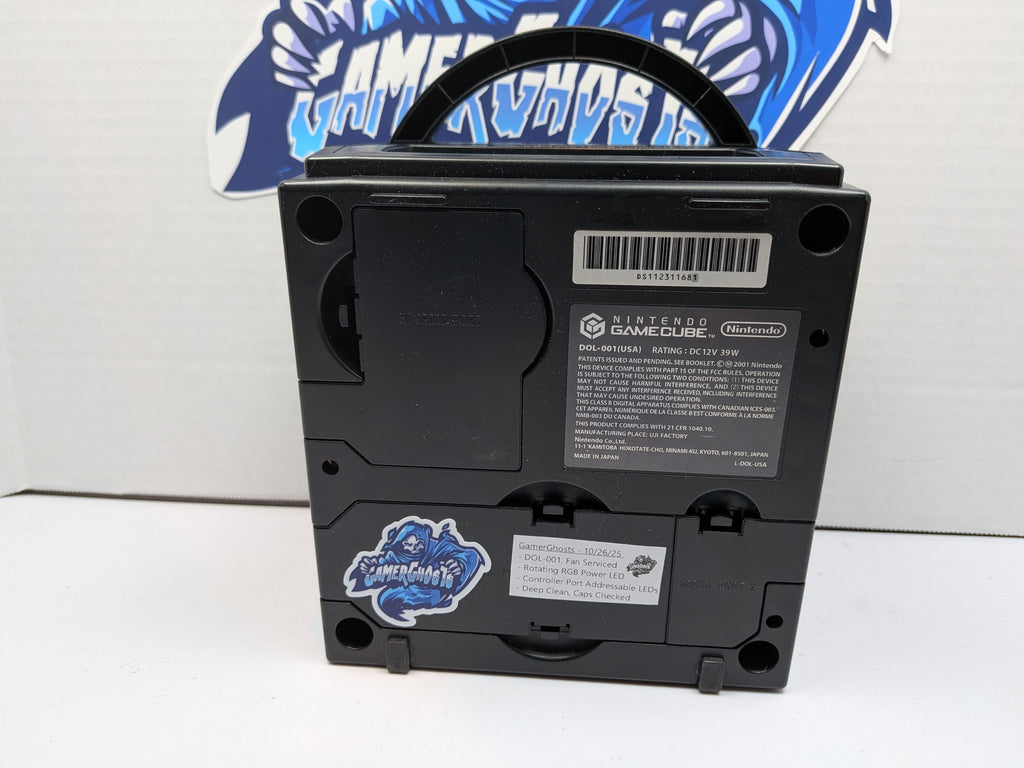Nintendo GameCube - DOL-001 - Black - Complete Console Bundle RGB Controller LEDs