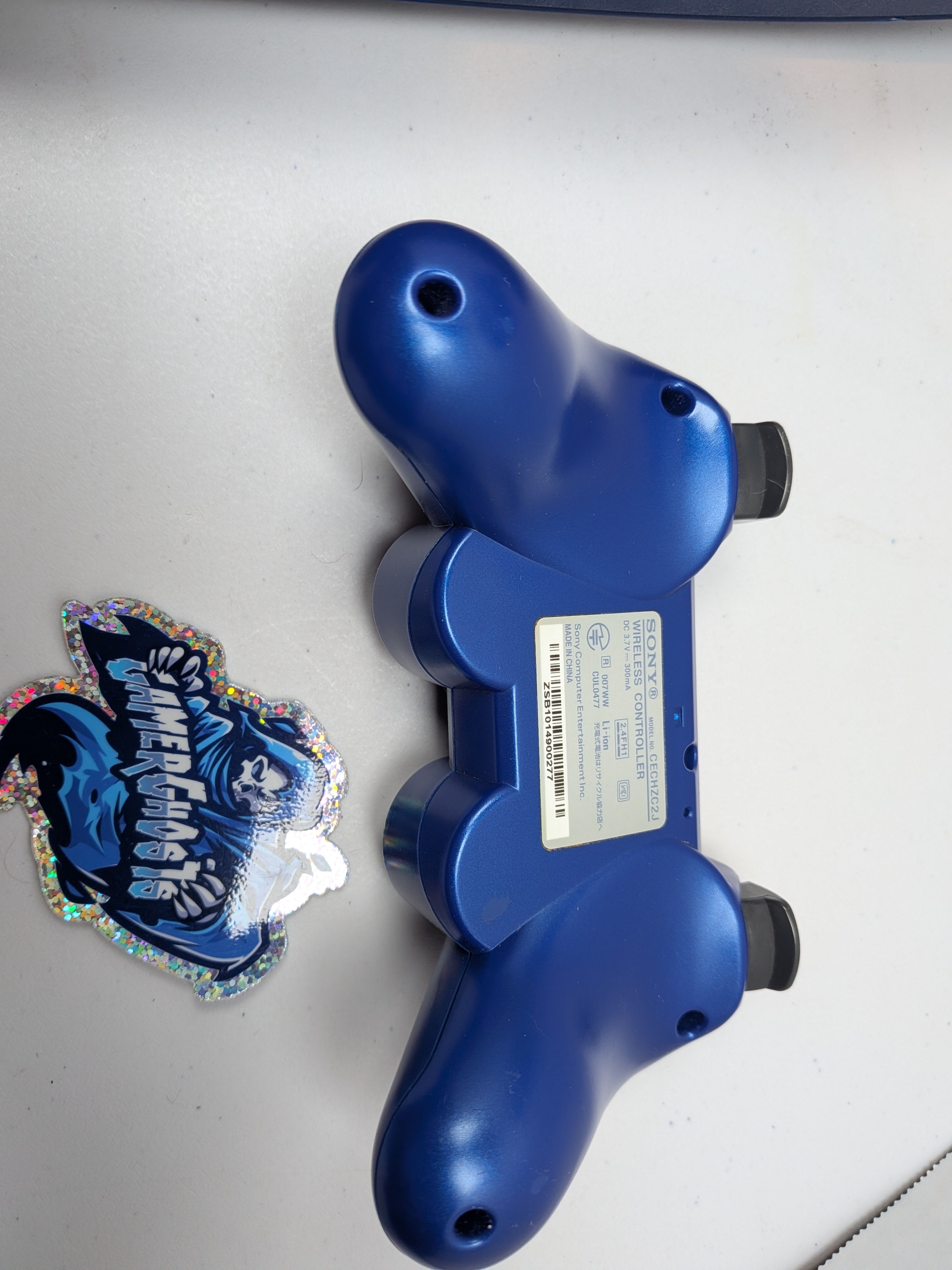 Sony PlayStation 3 PS3 Super Slim Console - Azure / Black w/Blue Controller + Power