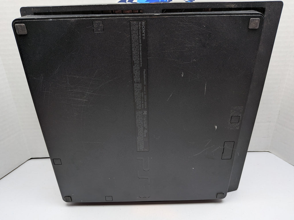 Sony PlayStation 3 PS3 Slim Console - w/White Controller + Power