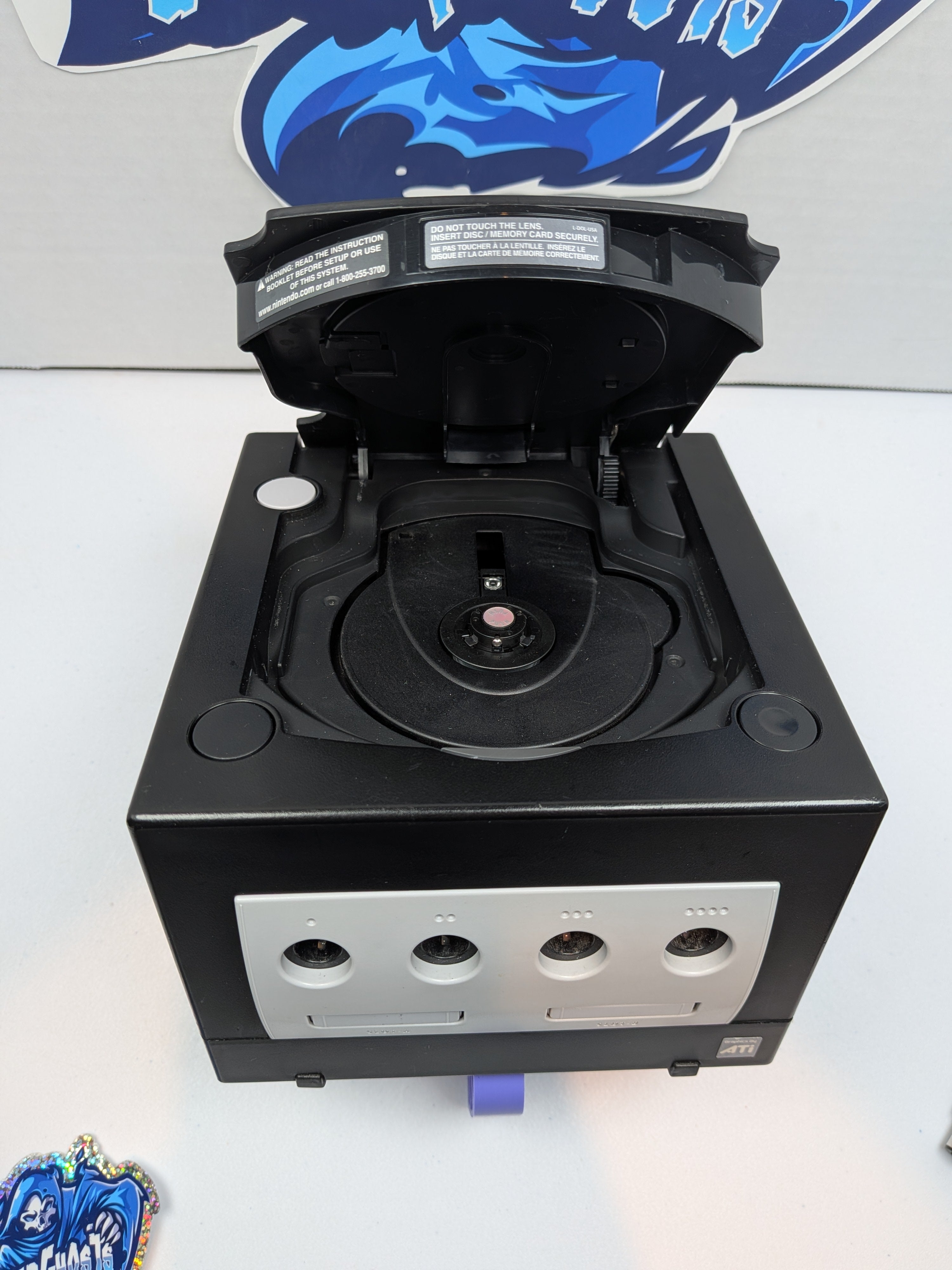 Nintendo Gamecube - DOL-101 - Black - Complete Console Bundle - RGB Controller LEDs