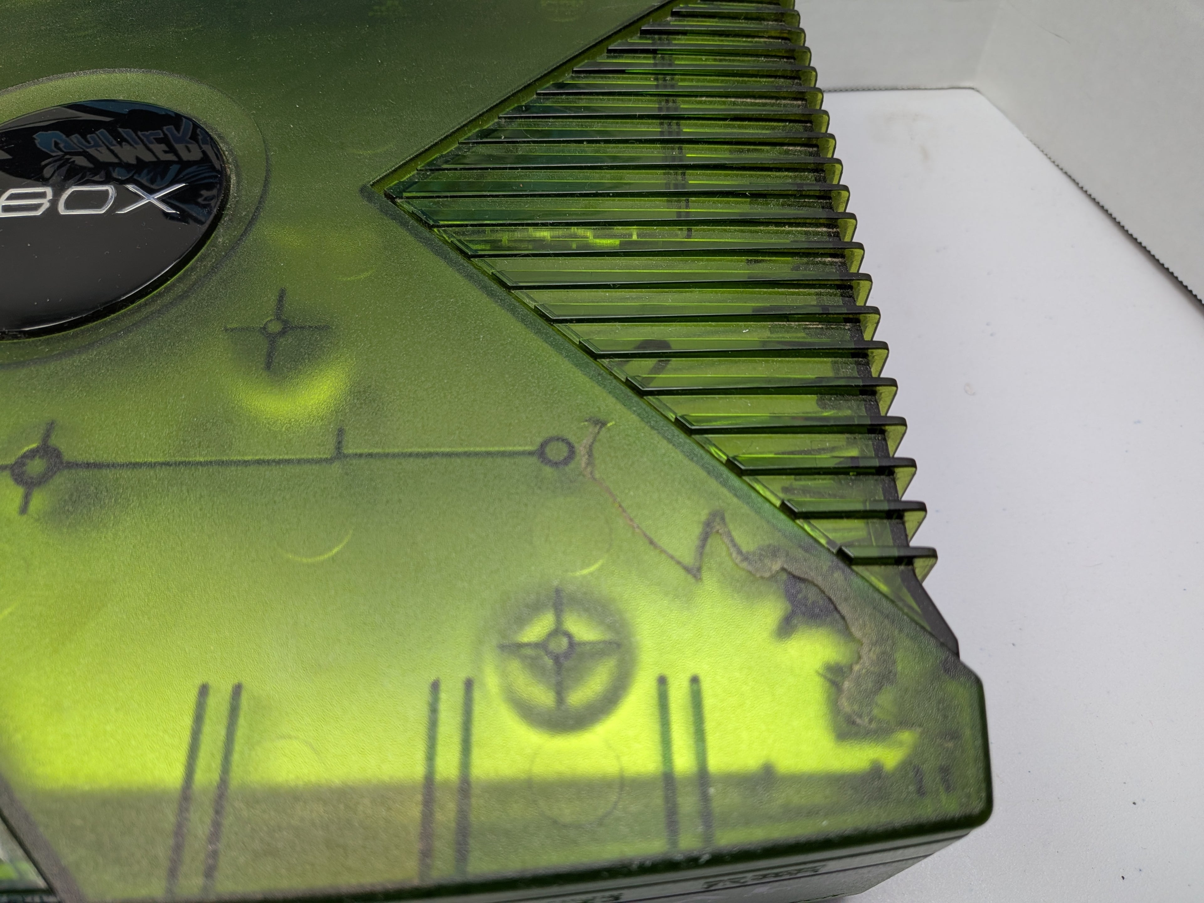 Halo Green Special Edition Original Xbox Console w/ Two Matching Controllers