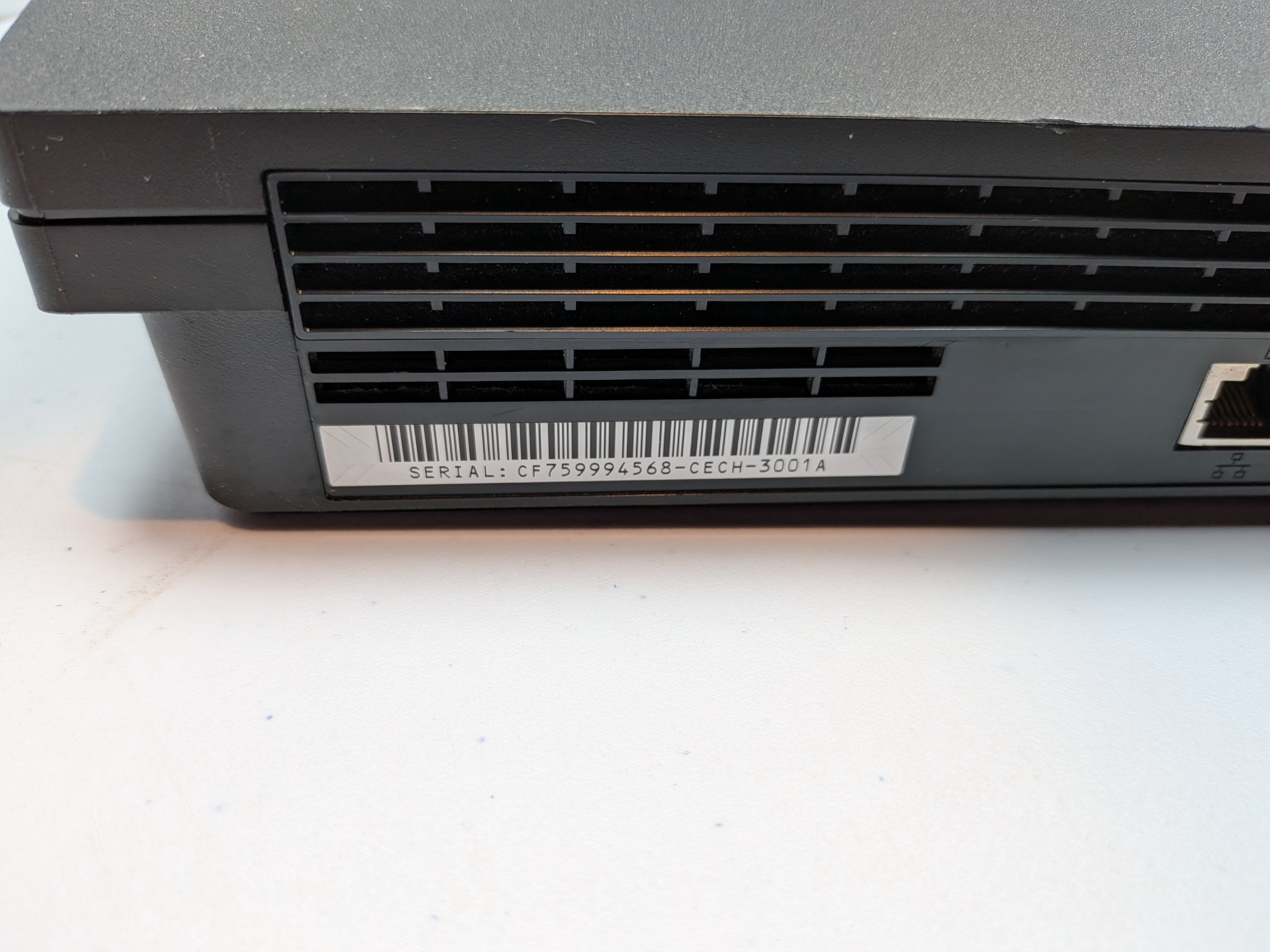 Sony PlayStation 3 PS3 Slim Console - w/Blue Controller + Power