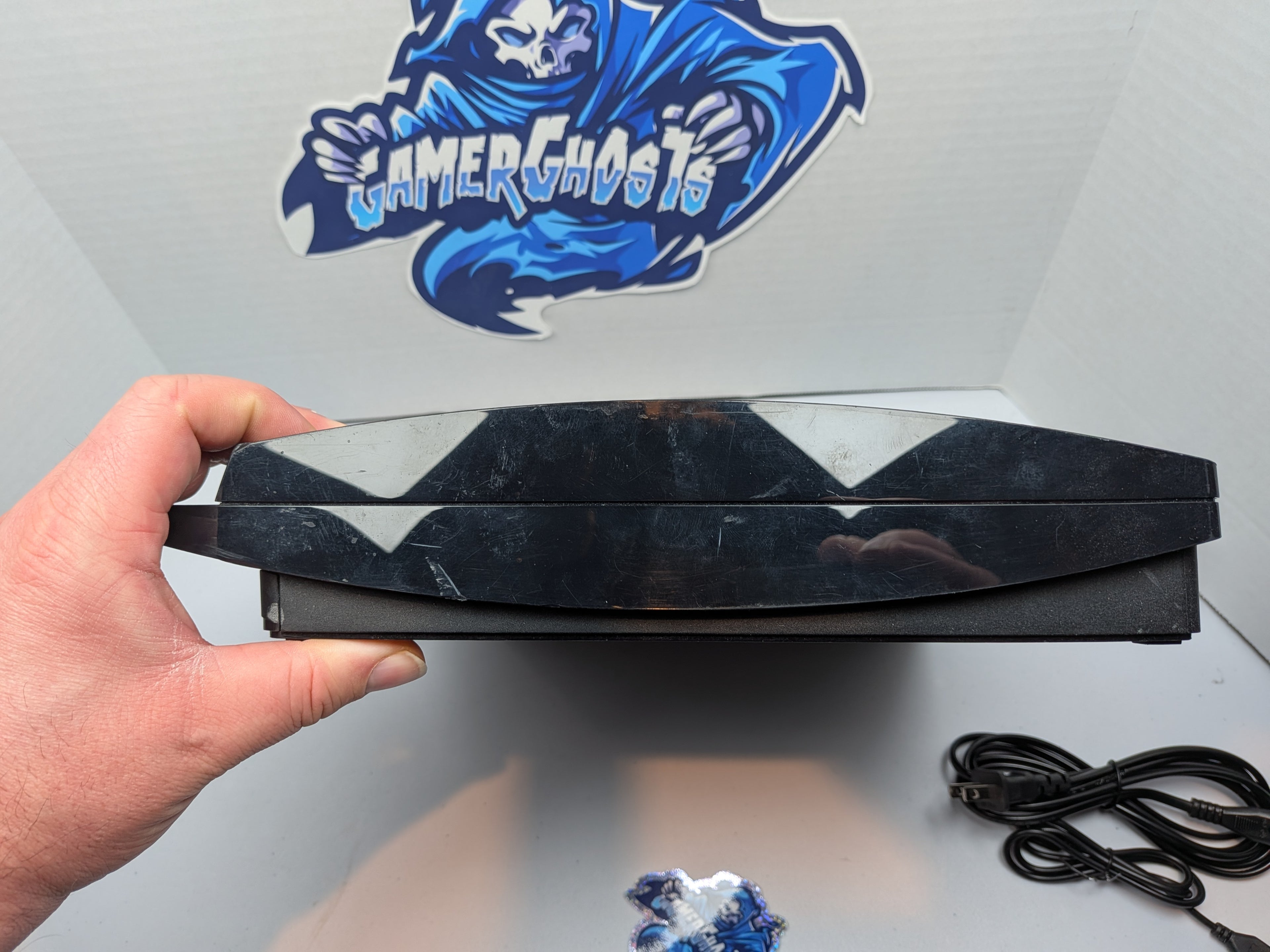 Sony PlayStation 3 PS3 Slim Console - w/White Controller + Power