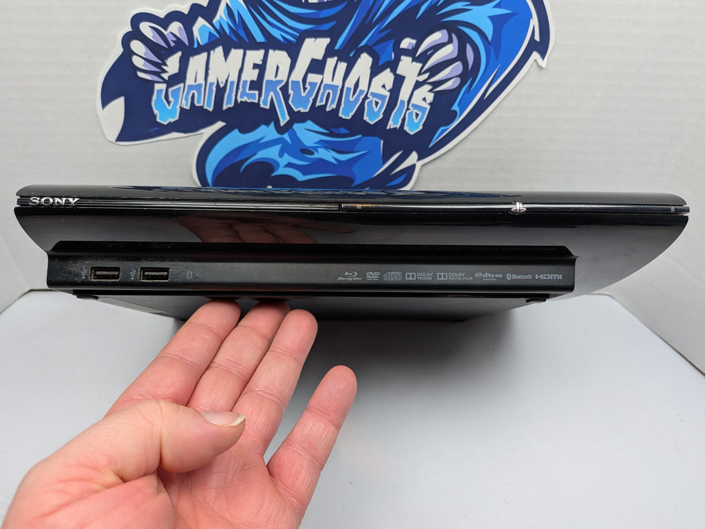 Sony PlayStation 3 PS3 Super Slim Console - w/Blue Controller + Power