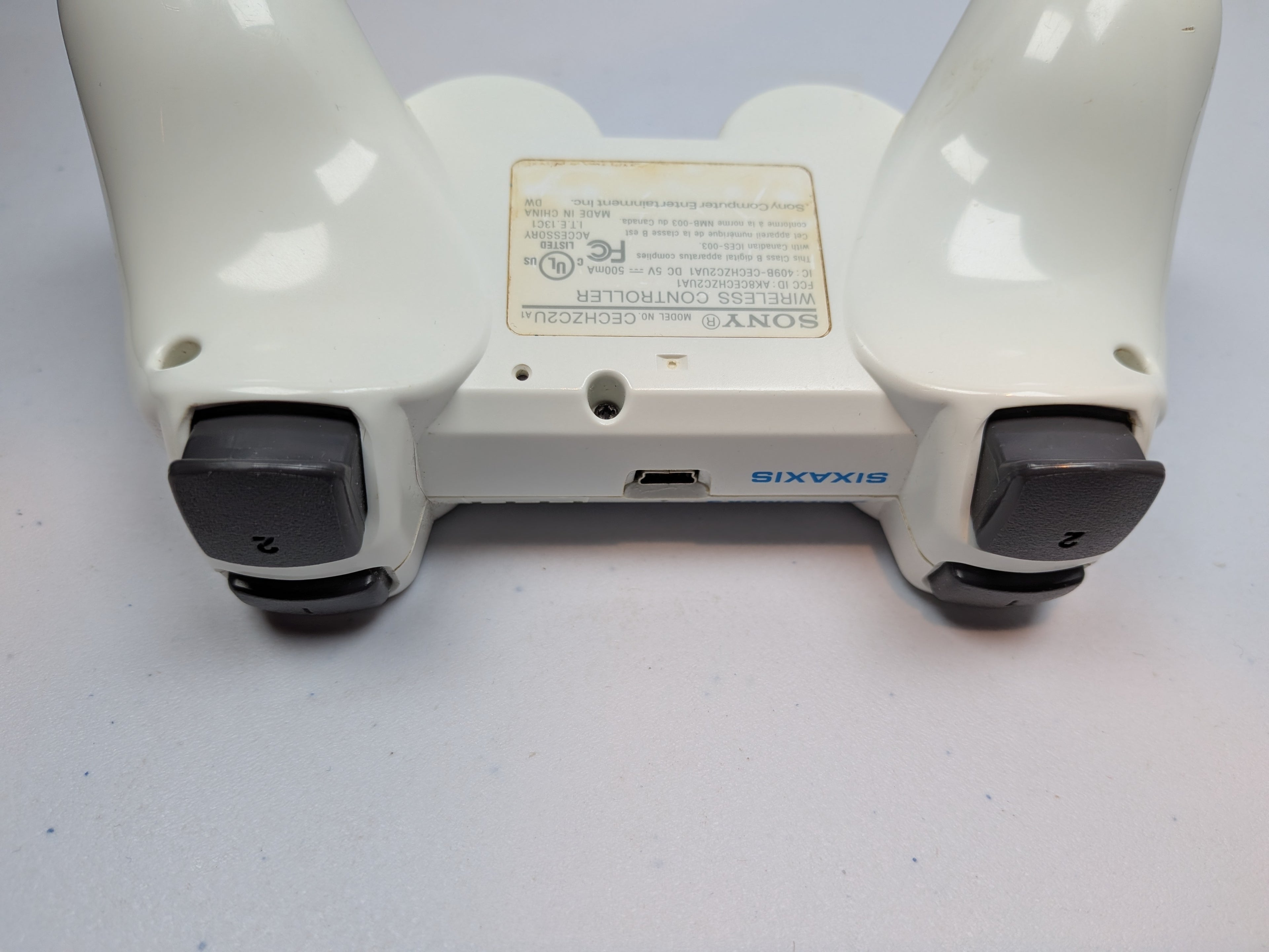 Sony PlayStation 3 PS3 Slim Console - w/White Controller + Power