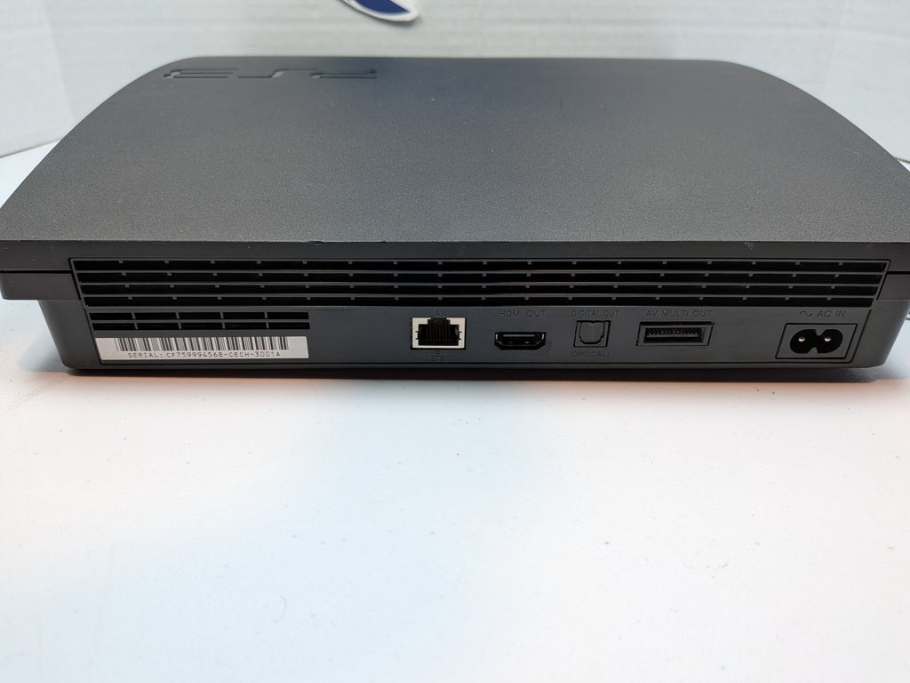 Sony PlayStation 3 PS3 Slim Console - w/Blue Controller + Power