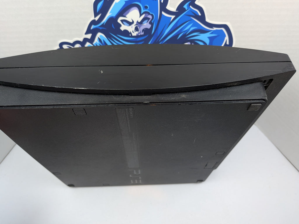 Sony PlayStation 3 PS3 Slim Console - w/White Controller + Power