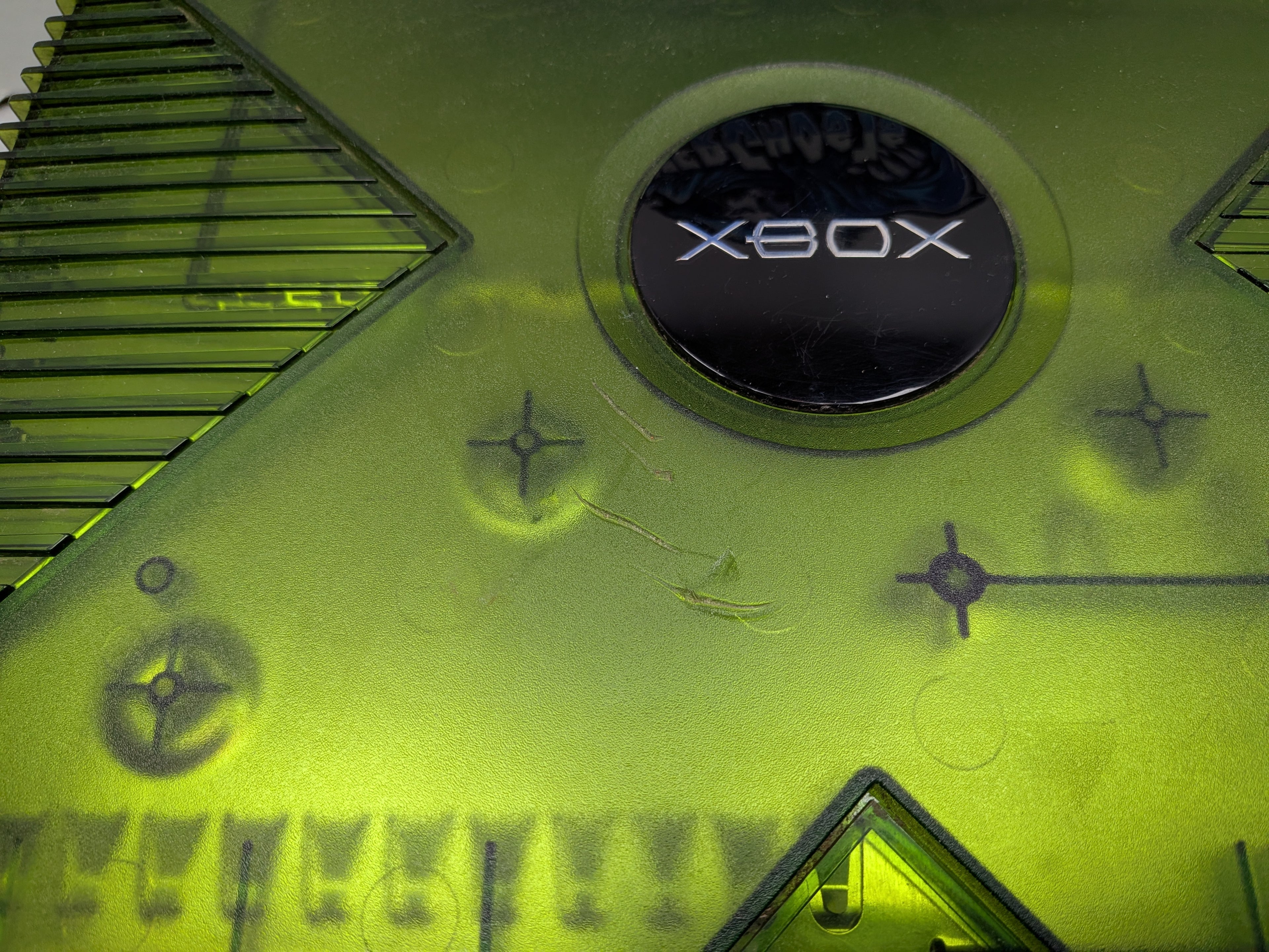 Halo Green Special Edition Original Xbox Console w/ Two Matching Controllers