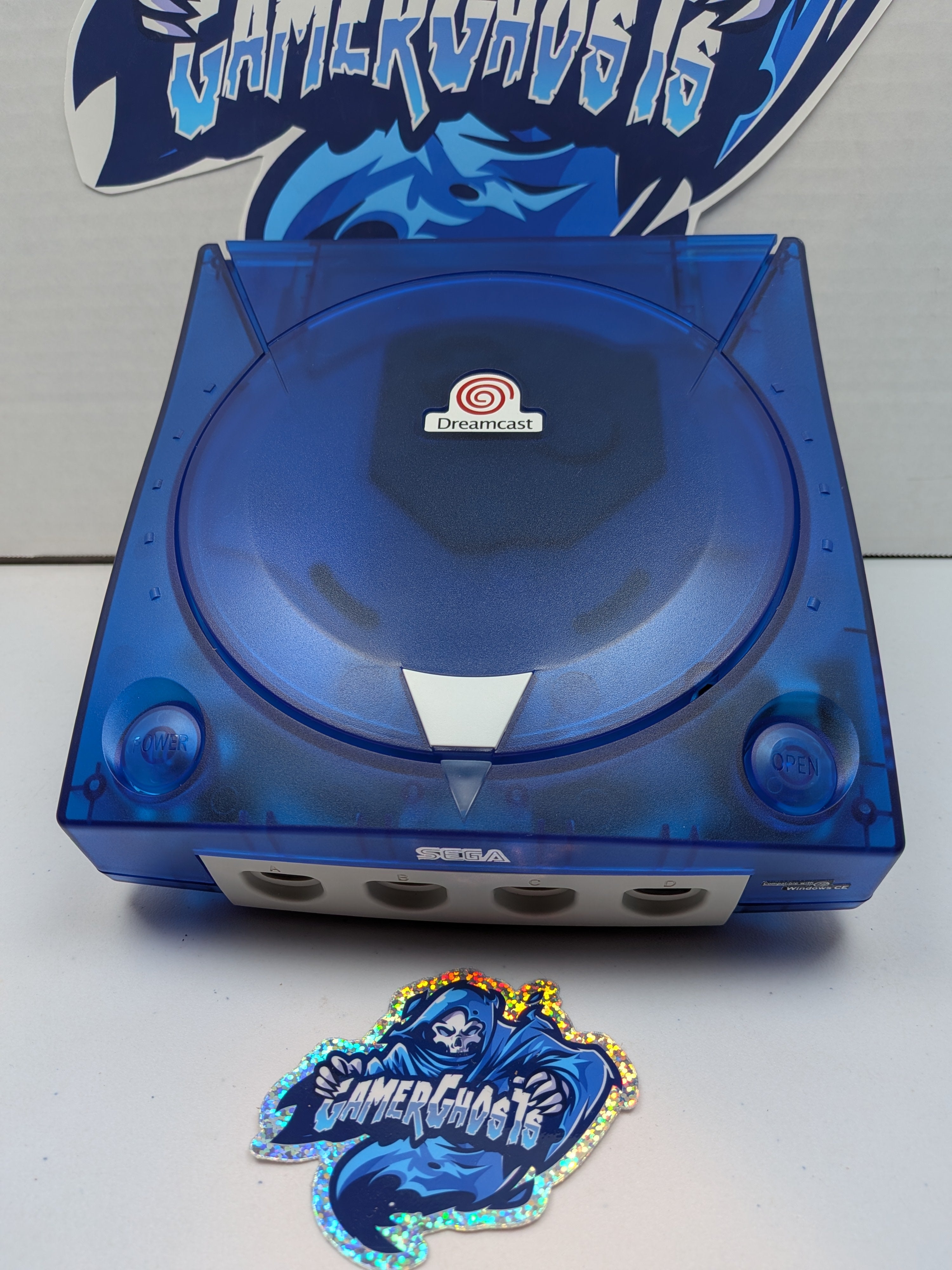 Sega Dreamcast - Transparent Blue - GDEmu 5.20.5 - USB C Power - Rare Controller + VMU