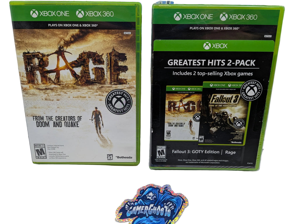 Greatest Hits 2-pack : Fallout 3: GOTY Edition and Rage [Xbox 360 and One]