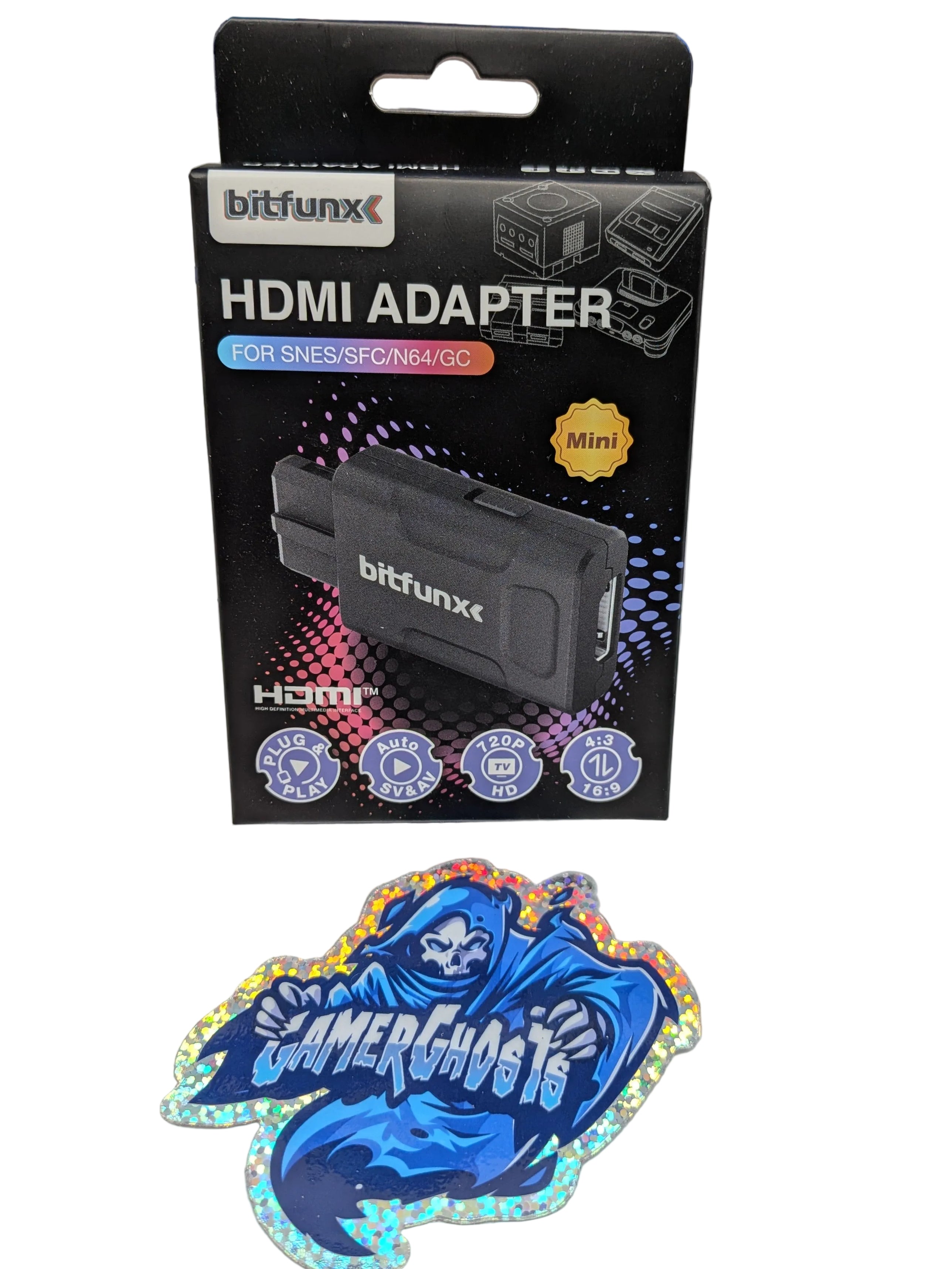 Bitfunx SNES / N64 / Gamecube Mini 720P / 1080P HDMI Adapter -