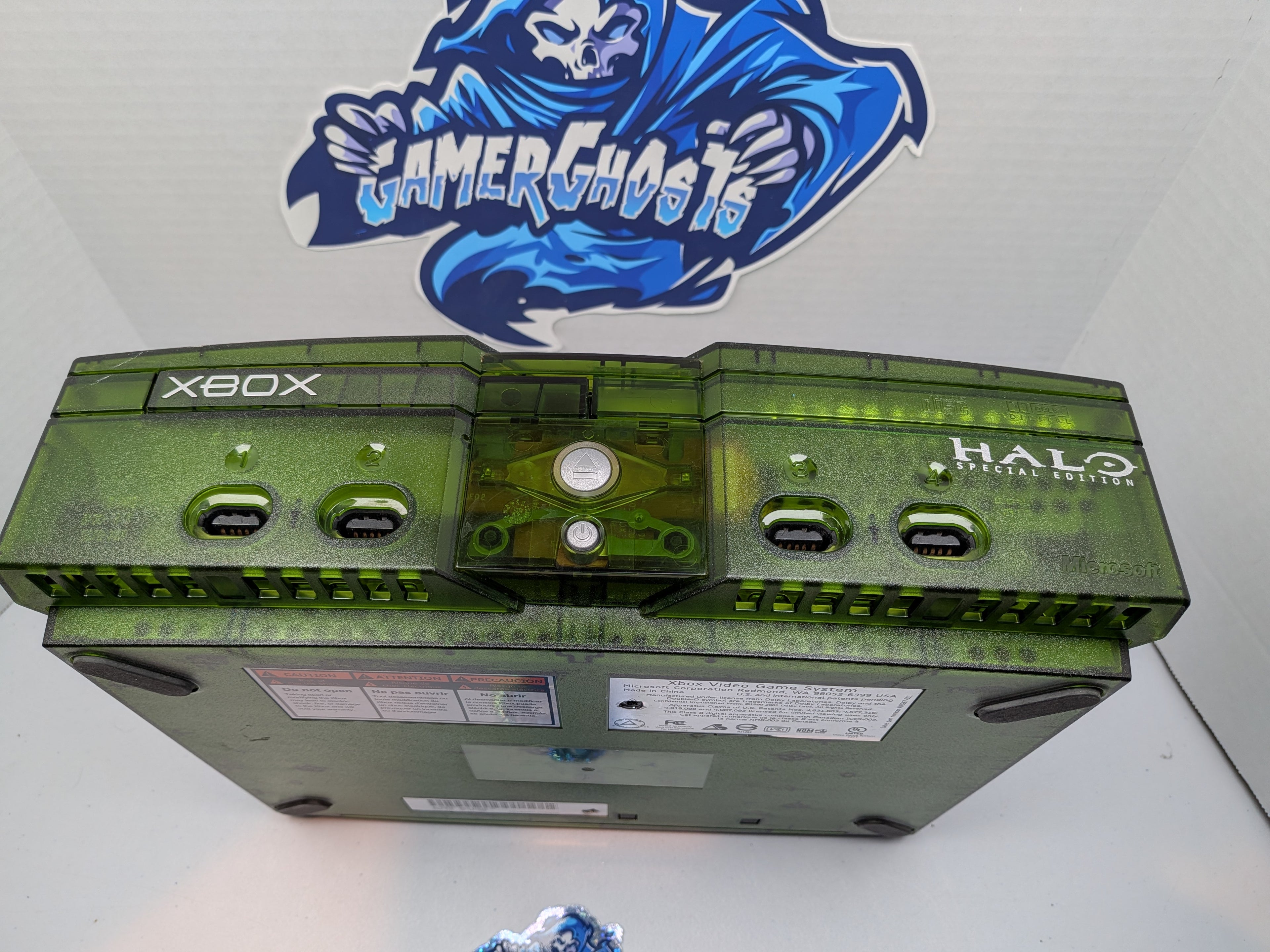 Halo Green Special Edition Original Xbox Console w/ Two Matching Controllers