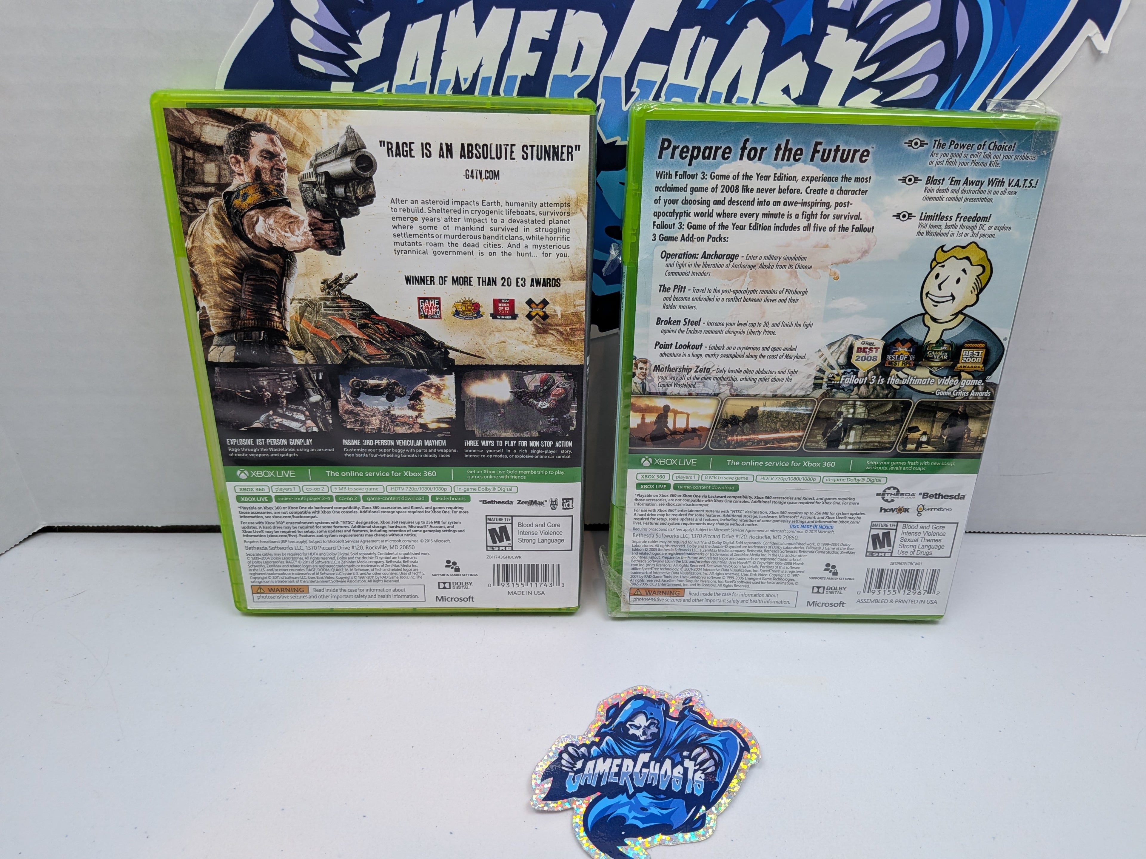 Greatest Hits 2-pack : Fallout 3: GOTY Edition and Rage [Xbox 360 and One]