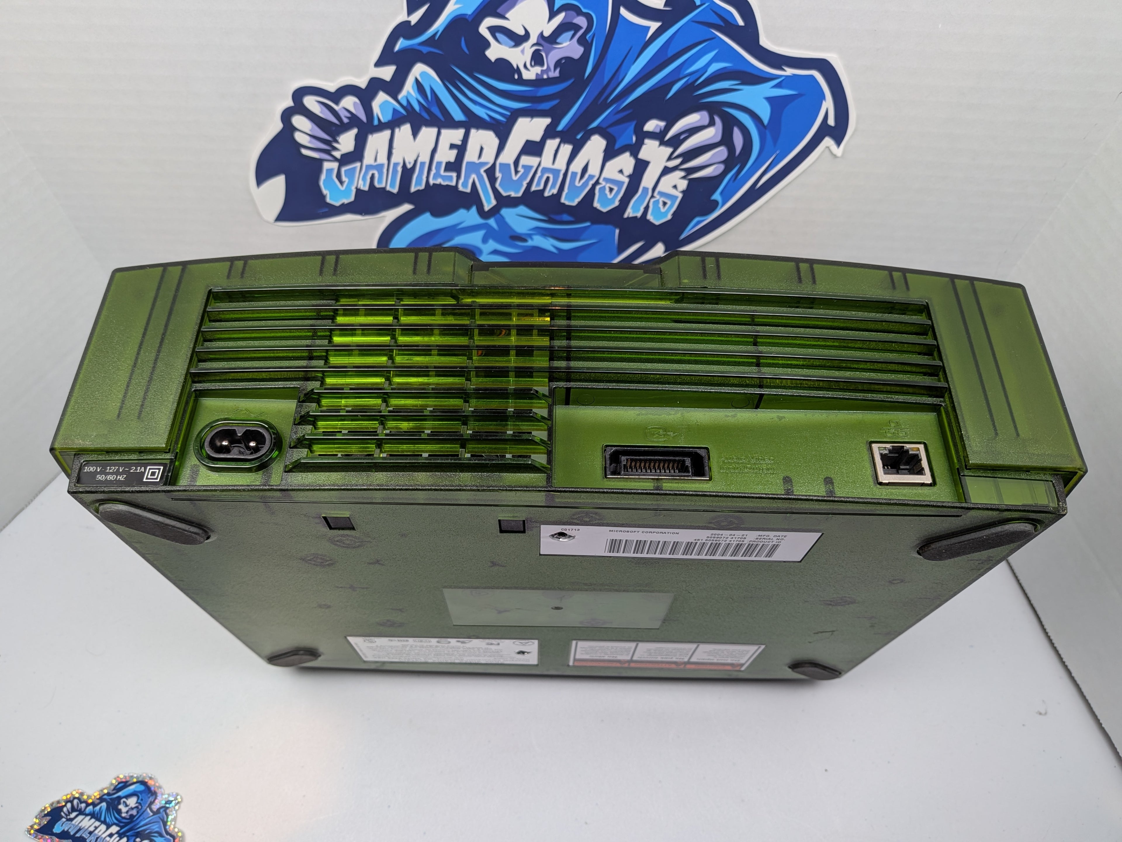 Halo Green Special Edition Original Xbox Console w/ Two Matching Controllers