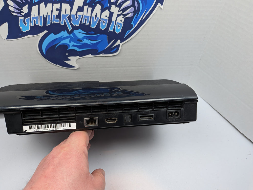 Sony PlayStation 3 PS3 Super Slim Console - w/Blue Controller + Power