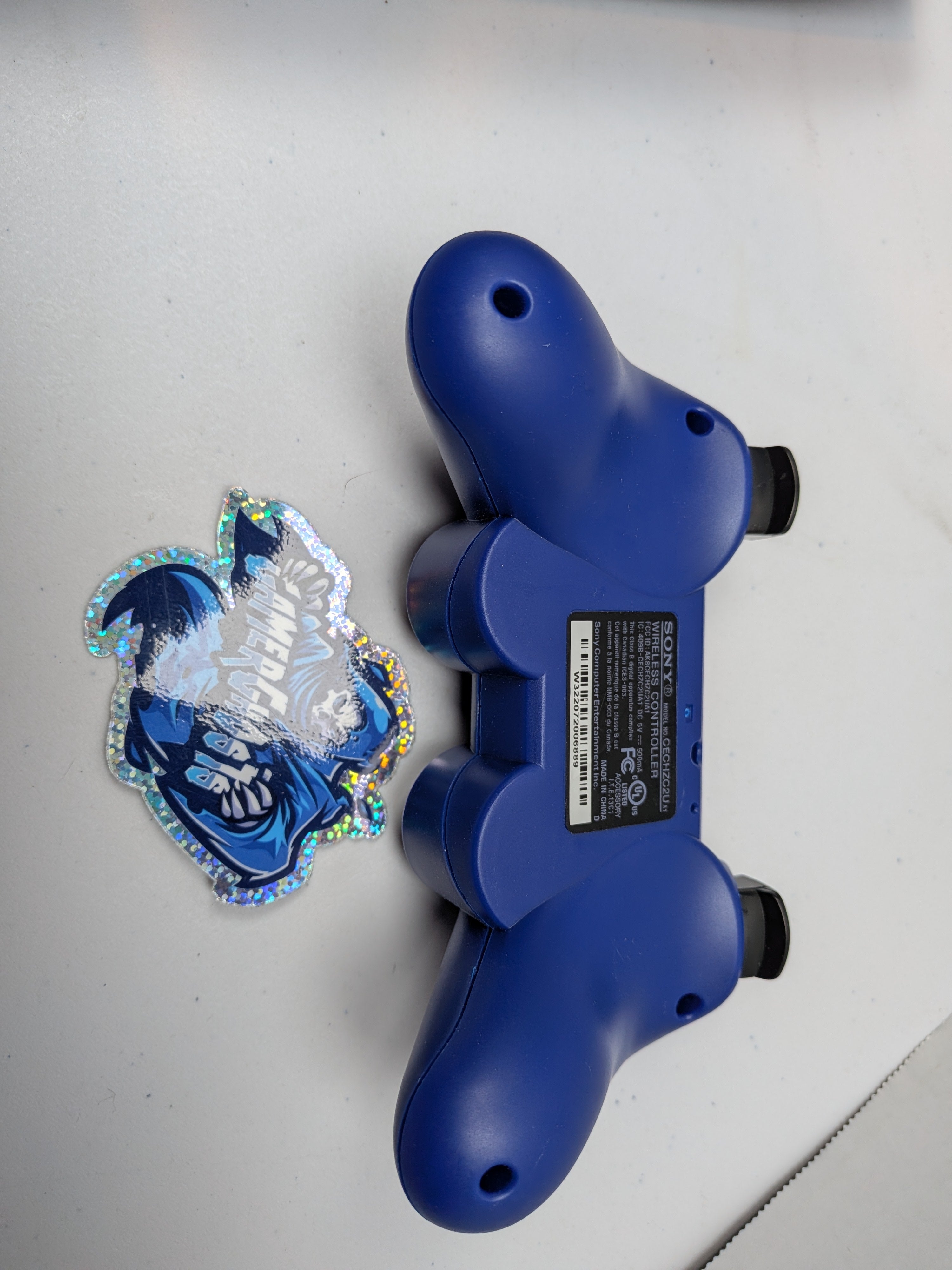 Sony PlayStation 3 PS3 Super Slim Console - w/Blue Controller + Power