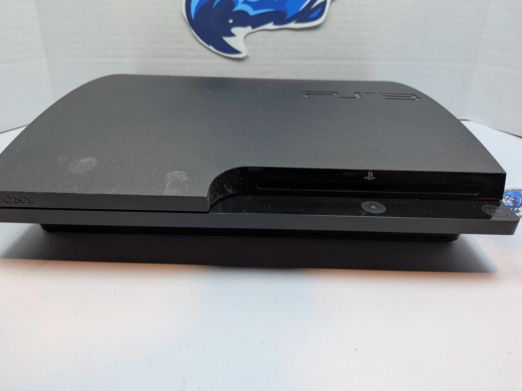 Sony PlayStation 3 PS3 Slim Console - w/Blue Controller + Power